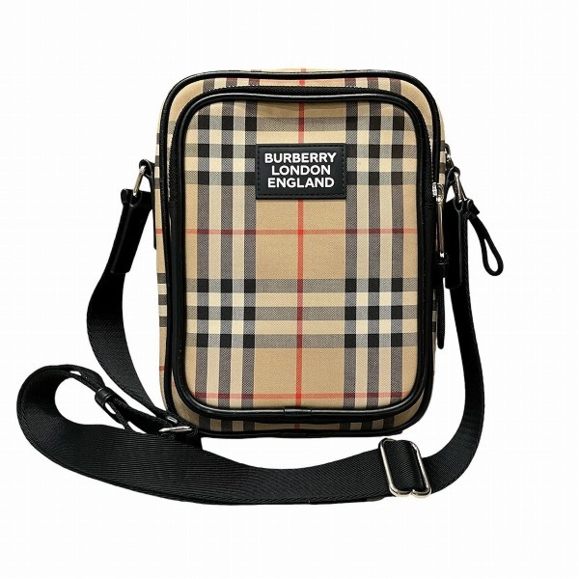2275 Burberry Nova Check  Canvas Shoulder Bag (Pre Owned)