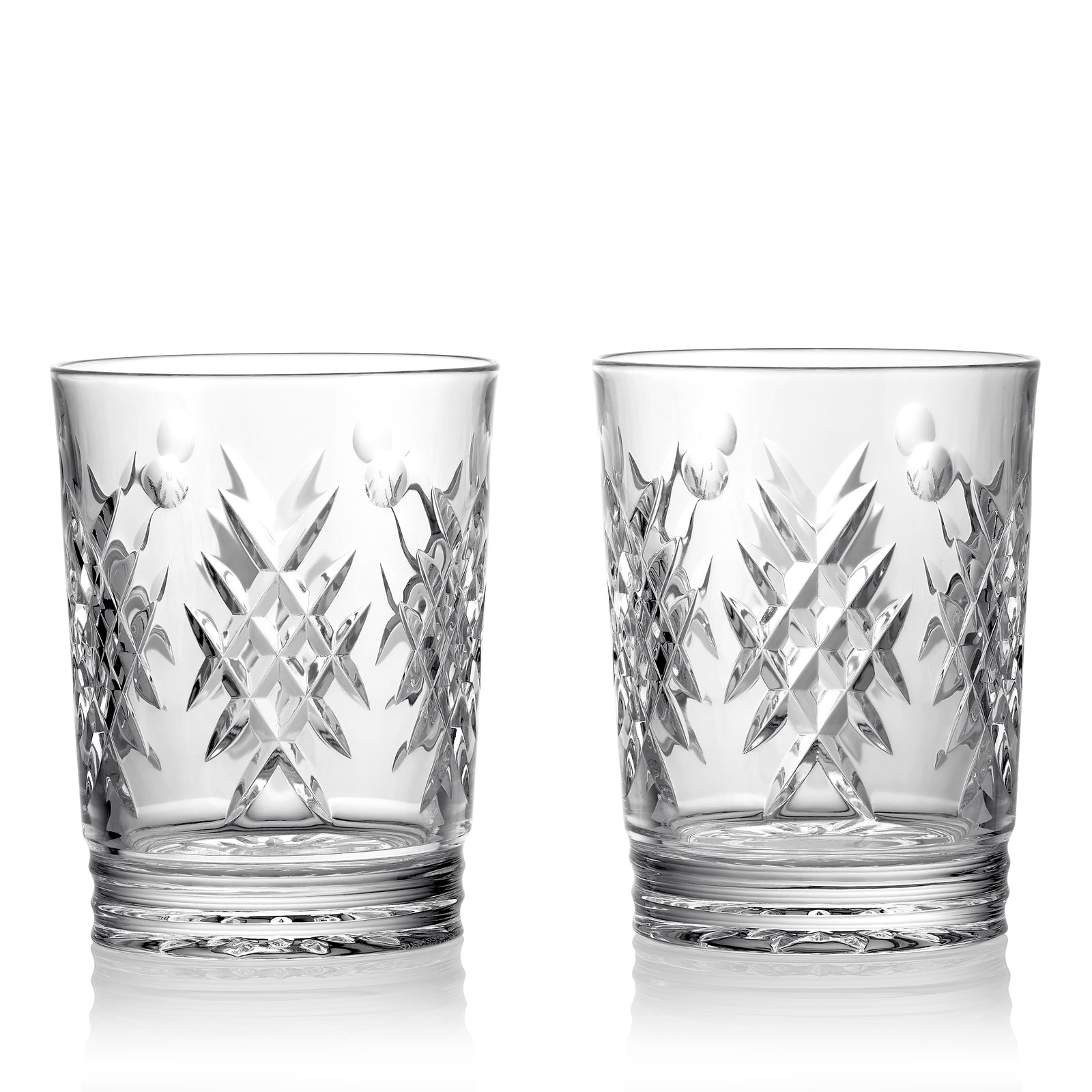 2627 Winter Wonders Frosted Holly Double Old Fashioned Pair