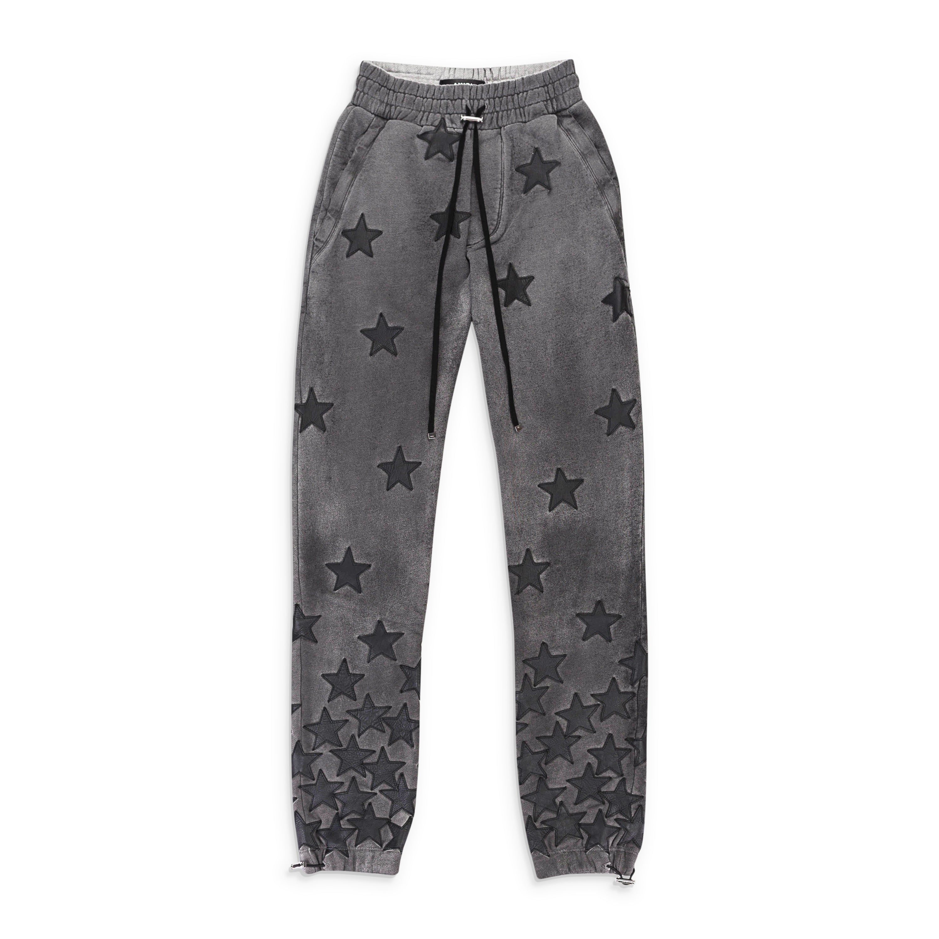 2514 AMIRI CHEMIST STAR SWEATPANT HEATHER GRAY SWEATPANTS