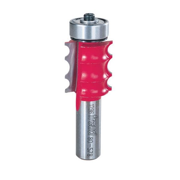 FREUD 80 578 Triple Beading Router Bit 1/2" Shank 3/16" R1 1/8" R2