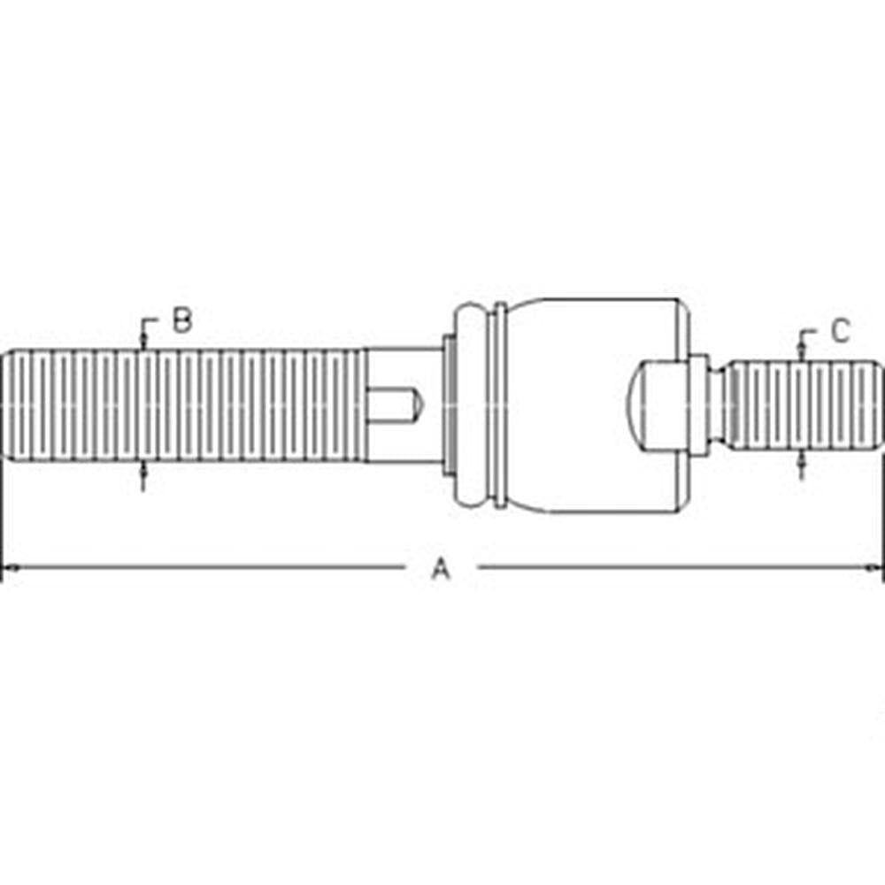 RELIABLE AFTERMARKET PARTS, INC®  OD 85807975 Tie Rod Ball Joint Fits Ford/New Holland Tractor B115 LB115.B