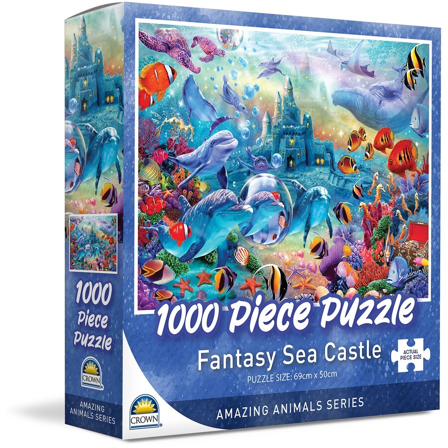 CROWN Fantasy Sea Castle 1000 Piece Jigsaw