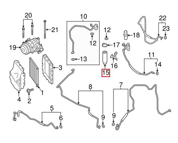 GENUINE PORSCHE Porsche A/C Receiver Drier 94457314301