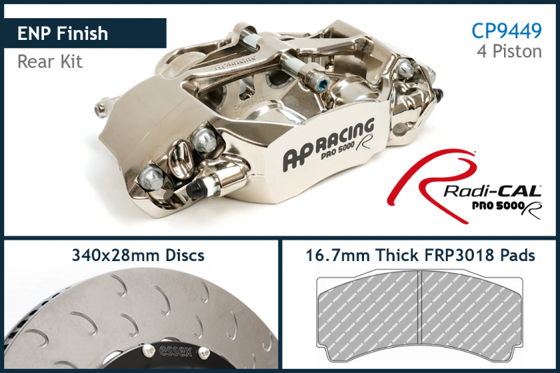 AP Racing by Essex Radi CAL ENP Competition Brake Kit (Rear CP9450/340mm)  S550 Ford Mustang