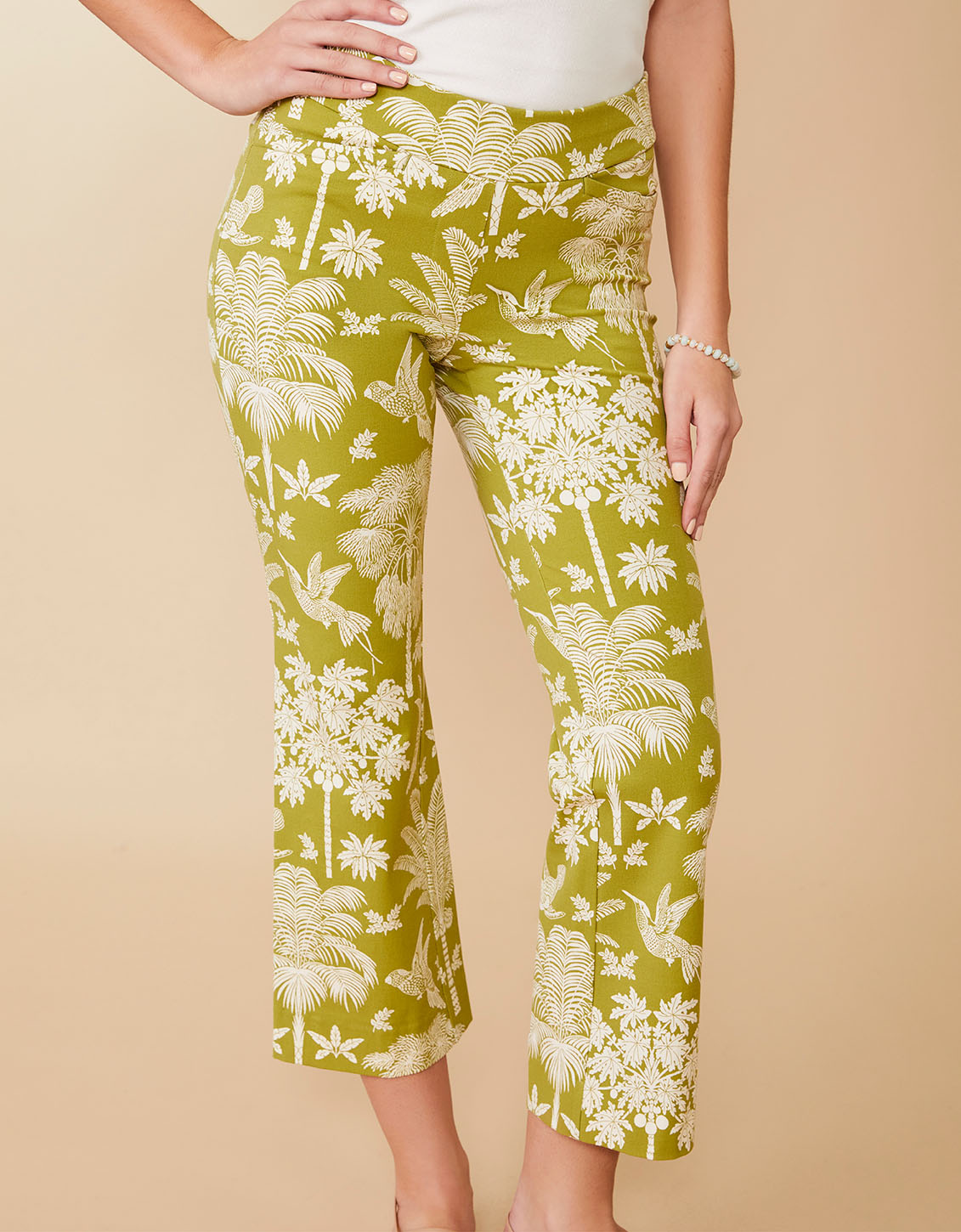 SPARTINA 449 Maren Kick Flare Pant Sugar Mill Palms