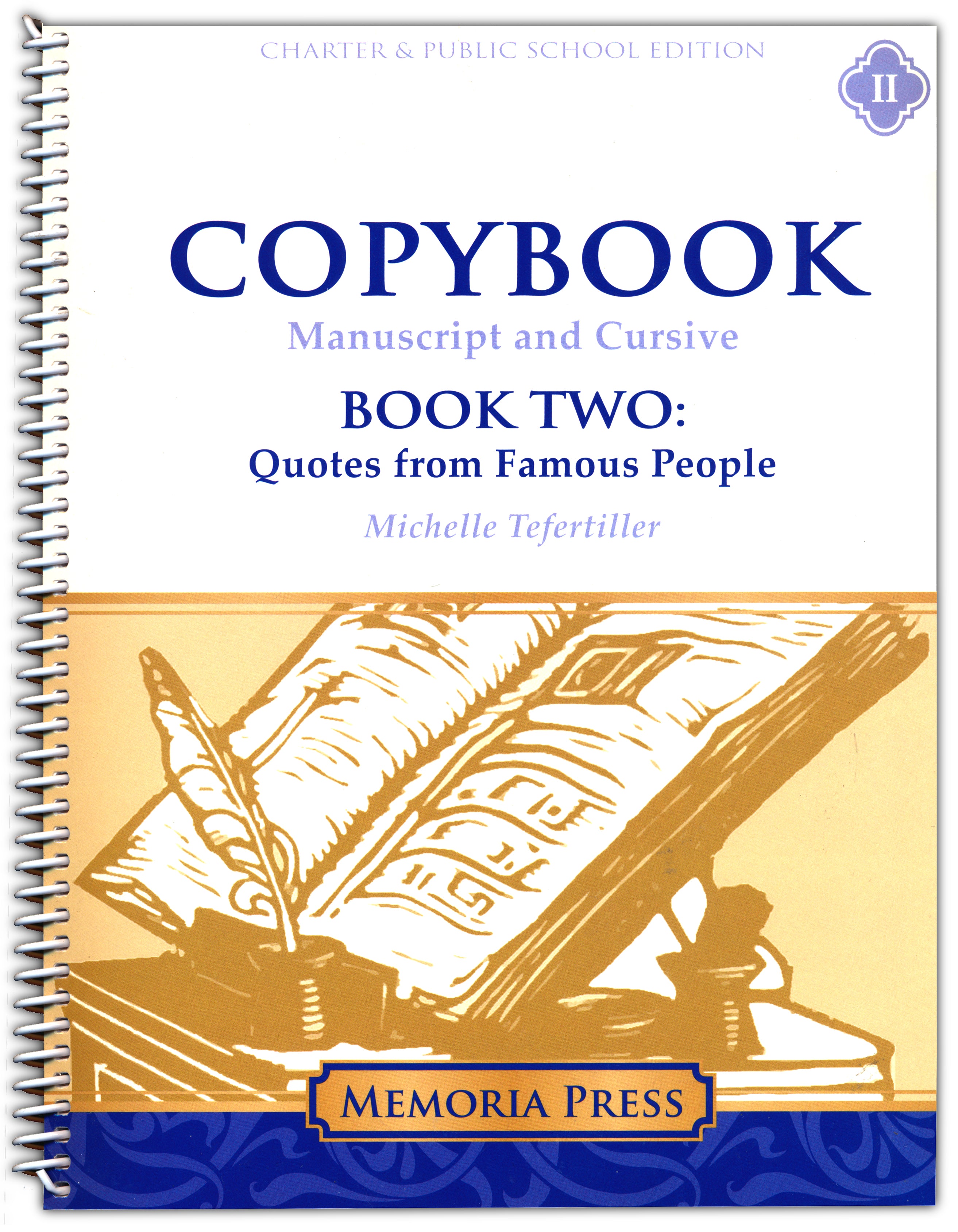 MEMORIA PRESS CHARTER Copybook 2 (Charter Version)