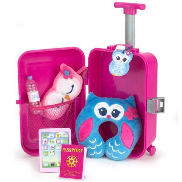 2530 Sophia’s Travel Accessories Plus Suitcase Set for 18" Dolls
