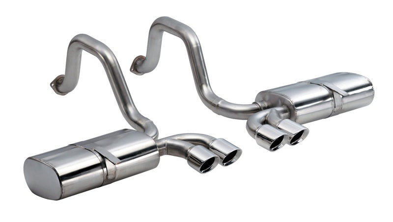 CORSA PERFORMANCE Corsa 1997 2004 Chevrolet Corvette C5 Z06 5.7L V8 Polished Sport Axle Back Exhaust