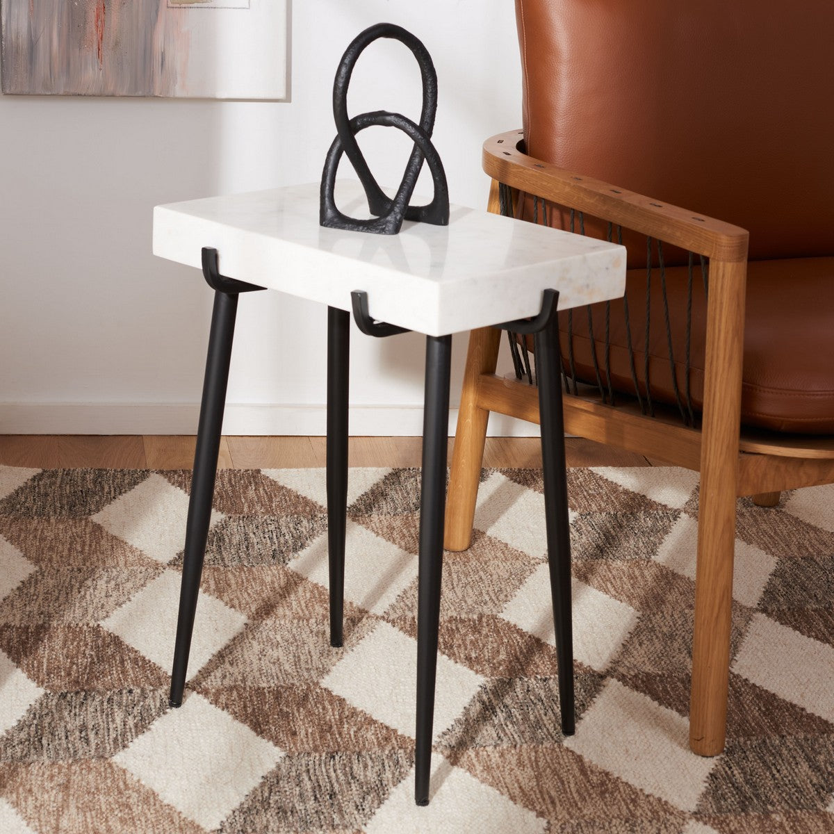 2346 Yuki Stone Top Accent Table