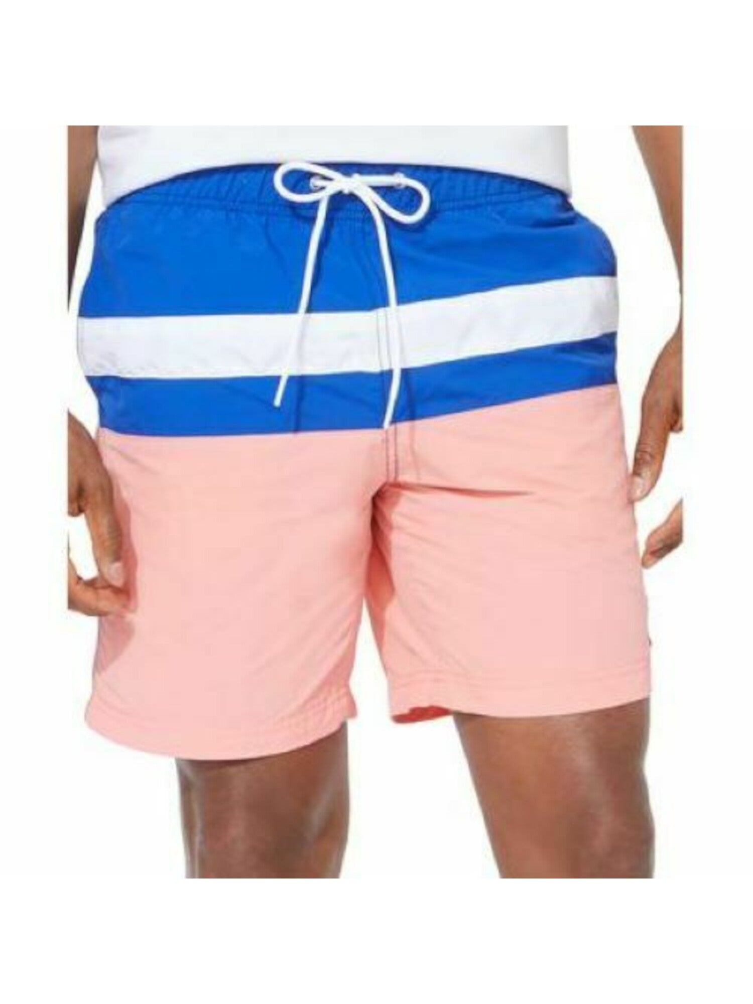 AIbfccf3c0-4fd8-4124-bc13-16a3fc2f7097_4ca2e022375c52aff16fe23caca8b00d_jpeg NAUTICA Mens Coral Drawstring  Color Block Classic Fit Moisture Wicking Swim Trunks