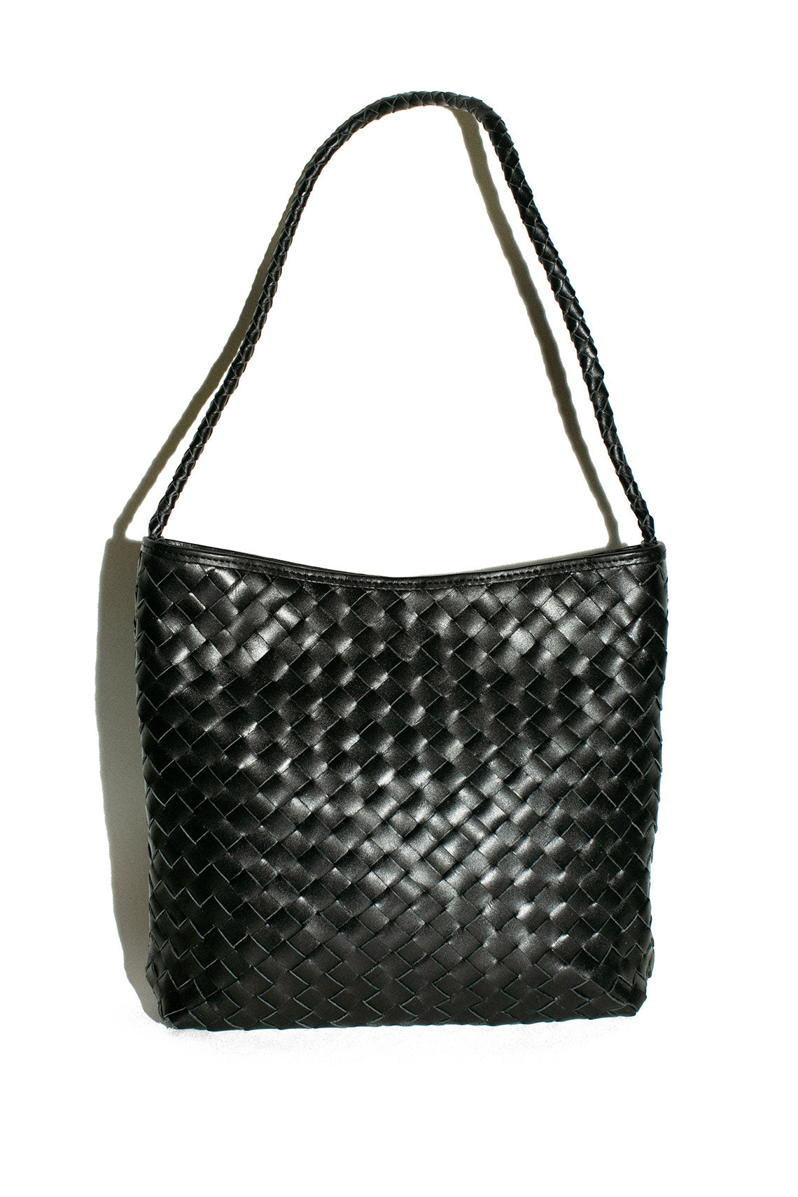 BEMBIEN Black Woven Pauline Bag