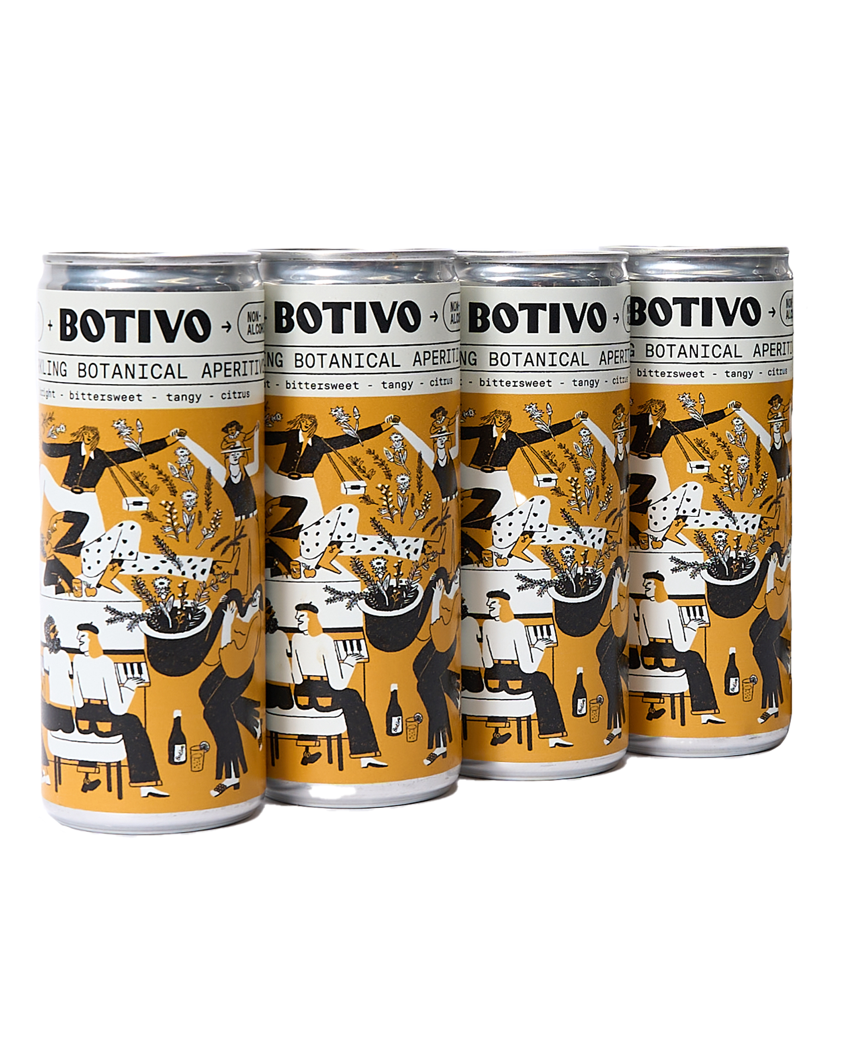 BOTIVO DRINKS Sparkling Botanical Aperitivo (4 pack)
