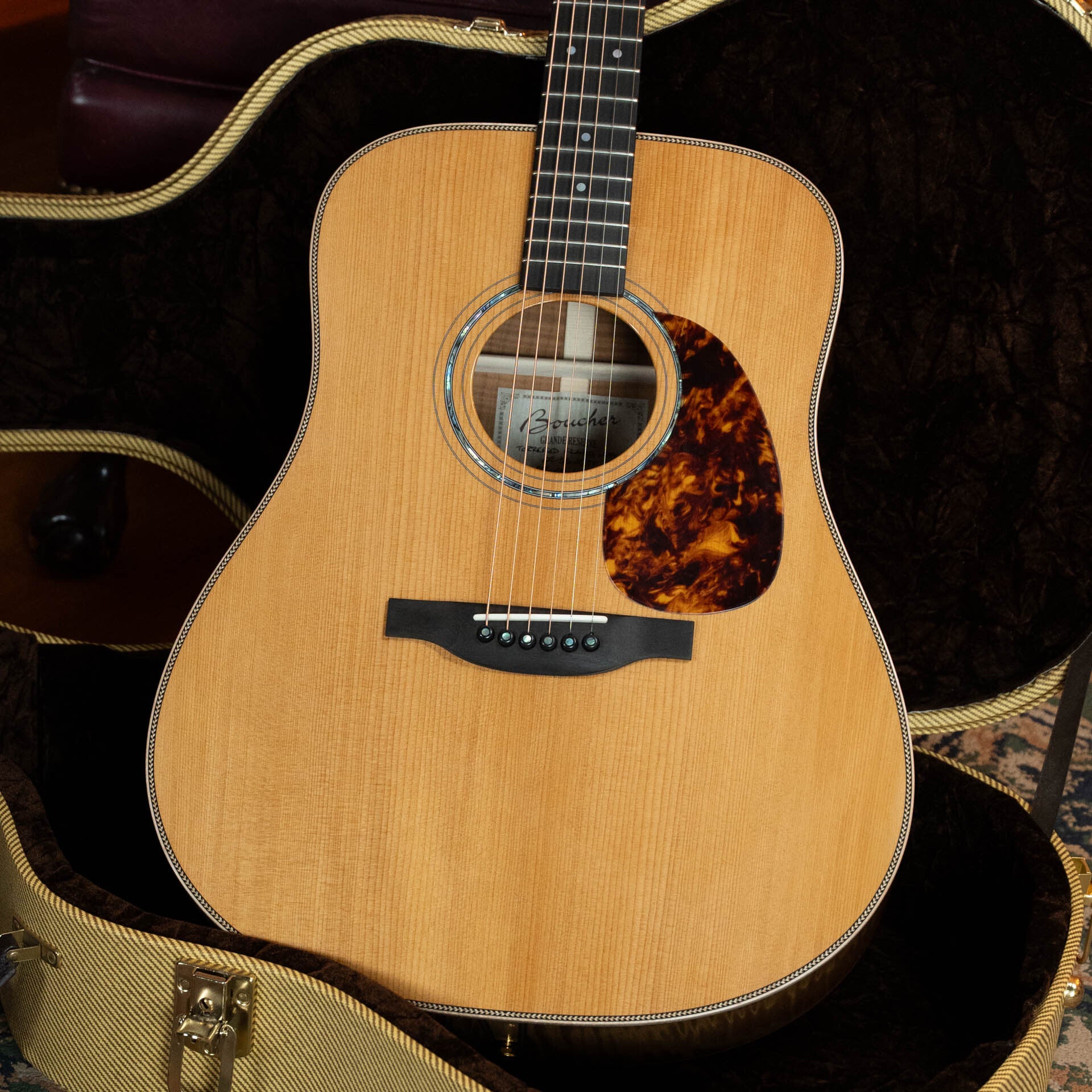 BOUCHER GUITARS Boucher GR SG 162T Grande Reserve Torrefied Red Spruce/Flamed Maple Dreadnought Acoustic Guitar #1037