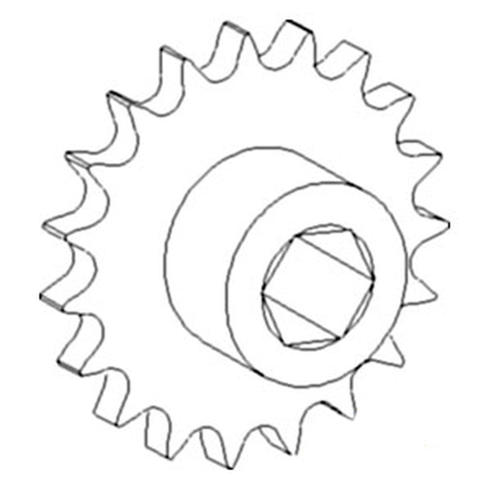 RELIABLE AFTERMARKET PARTS, INC®  OD AH130572 Return/Tailings Lower Sprocket Fits John Deere Combine CTS 9400 9450