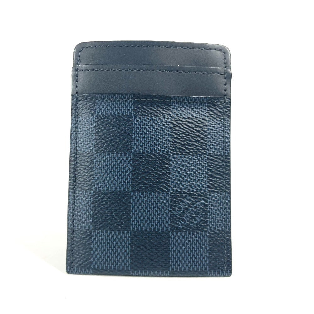 LOUIS VUITTON Card Case N63217 Damier Cobalt Canvas Navy Damier Cobalt Porto Cult Pance