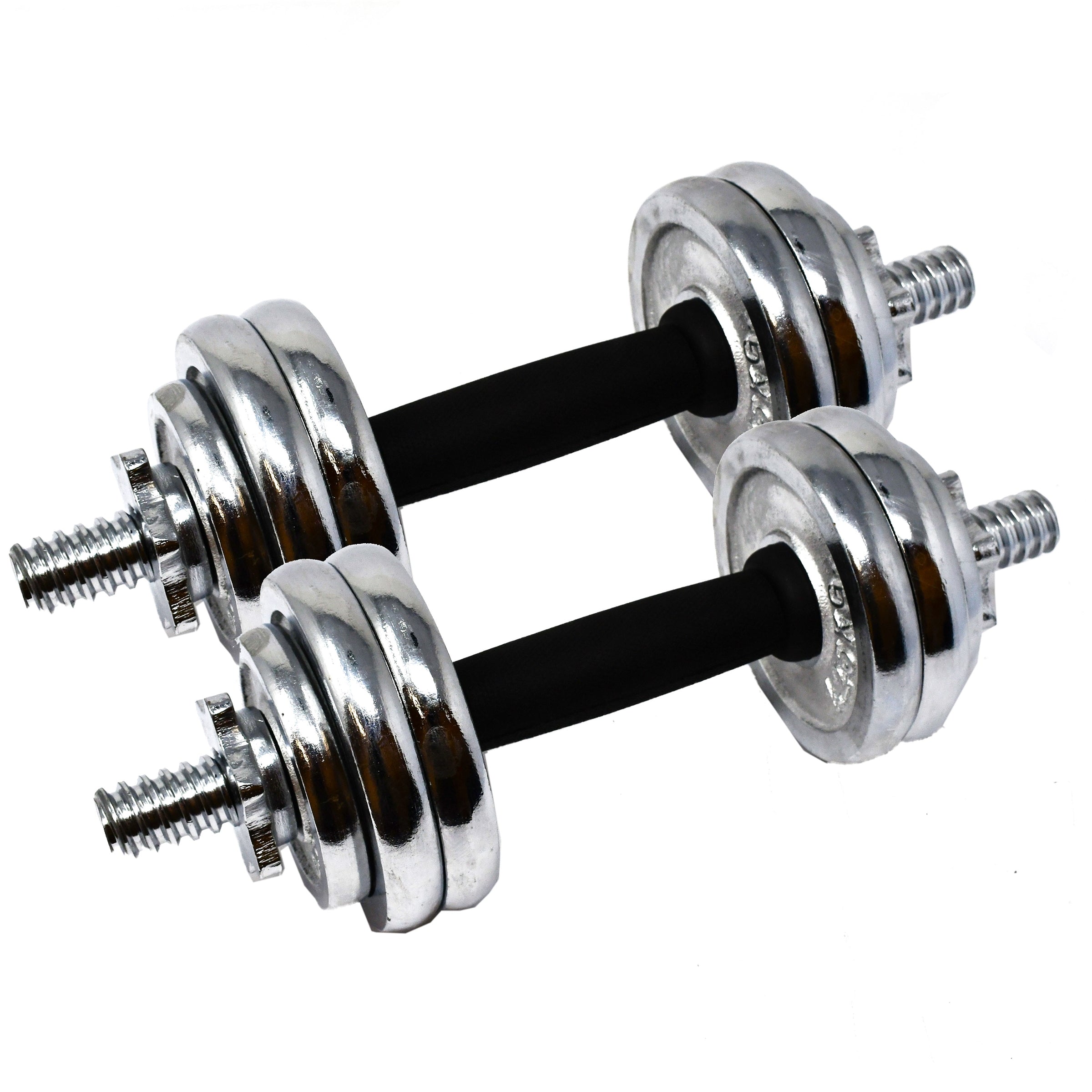 ALEKO Cast Iron Adjustable Dumbbell Set for Home Gym   33 lbs (15 kg)