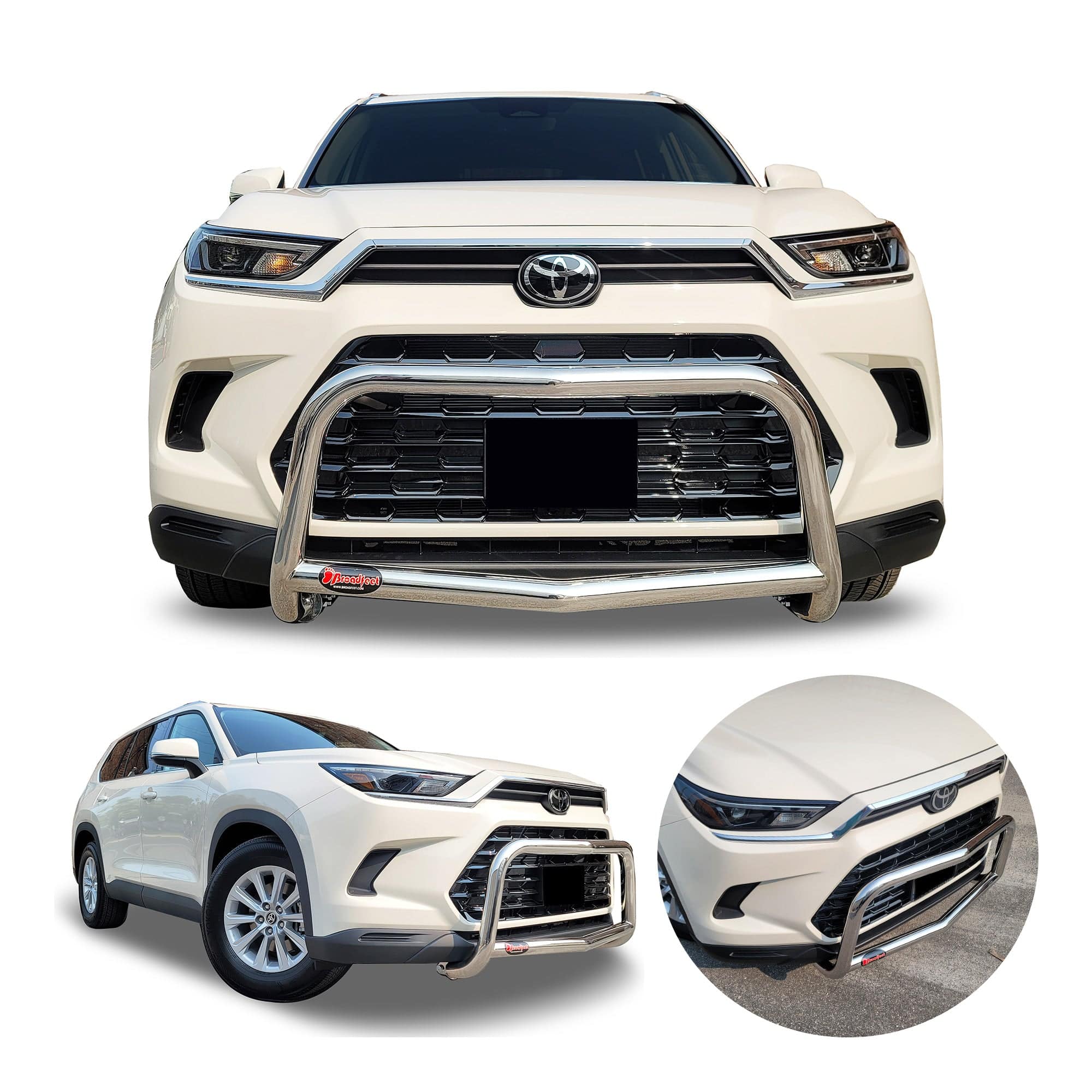 BROADFEET® Front A Bar / Nudge Bar (DC9) Bumper Guard fits Toyota Grand Highlander 2024 2025