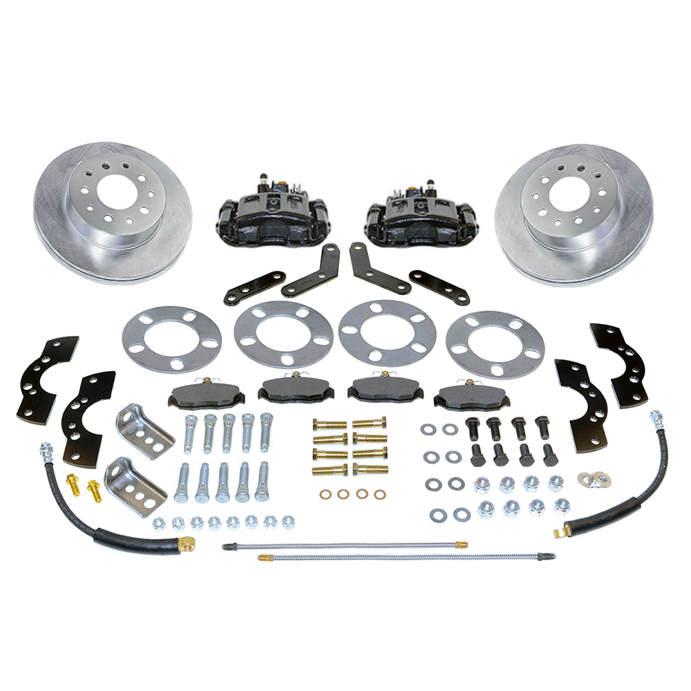 SSBC USA New Direct Fit Rear Drum to Disc Brake Conversion Kit W/Rotors. Black A155BK