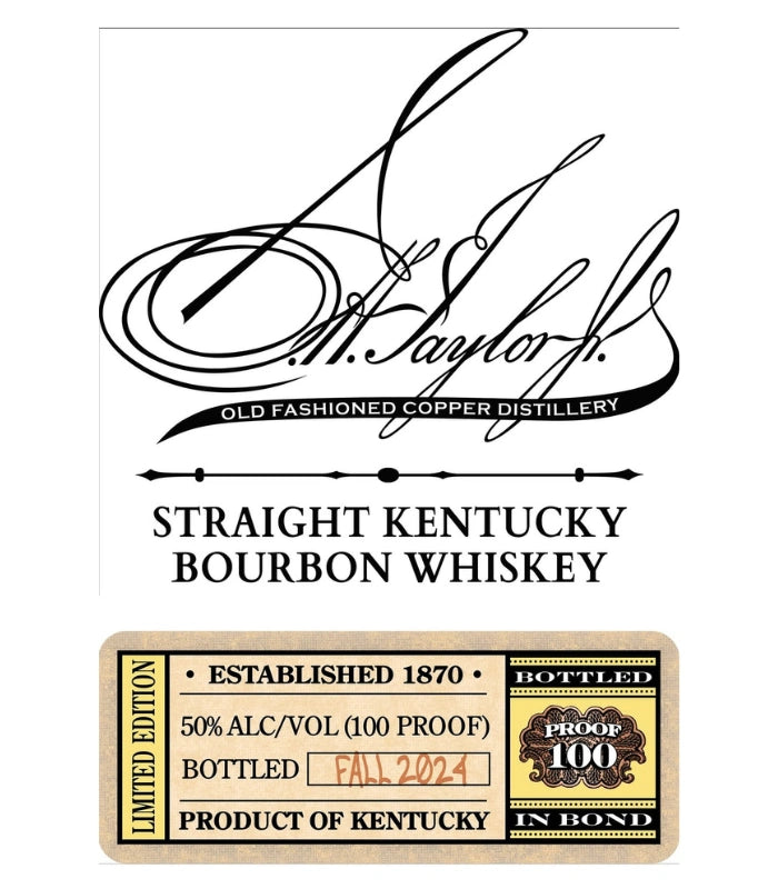 BUFFALO TRACE E.H. Taylor Bottled In Bond Straight Bourbon   BTAC Collection