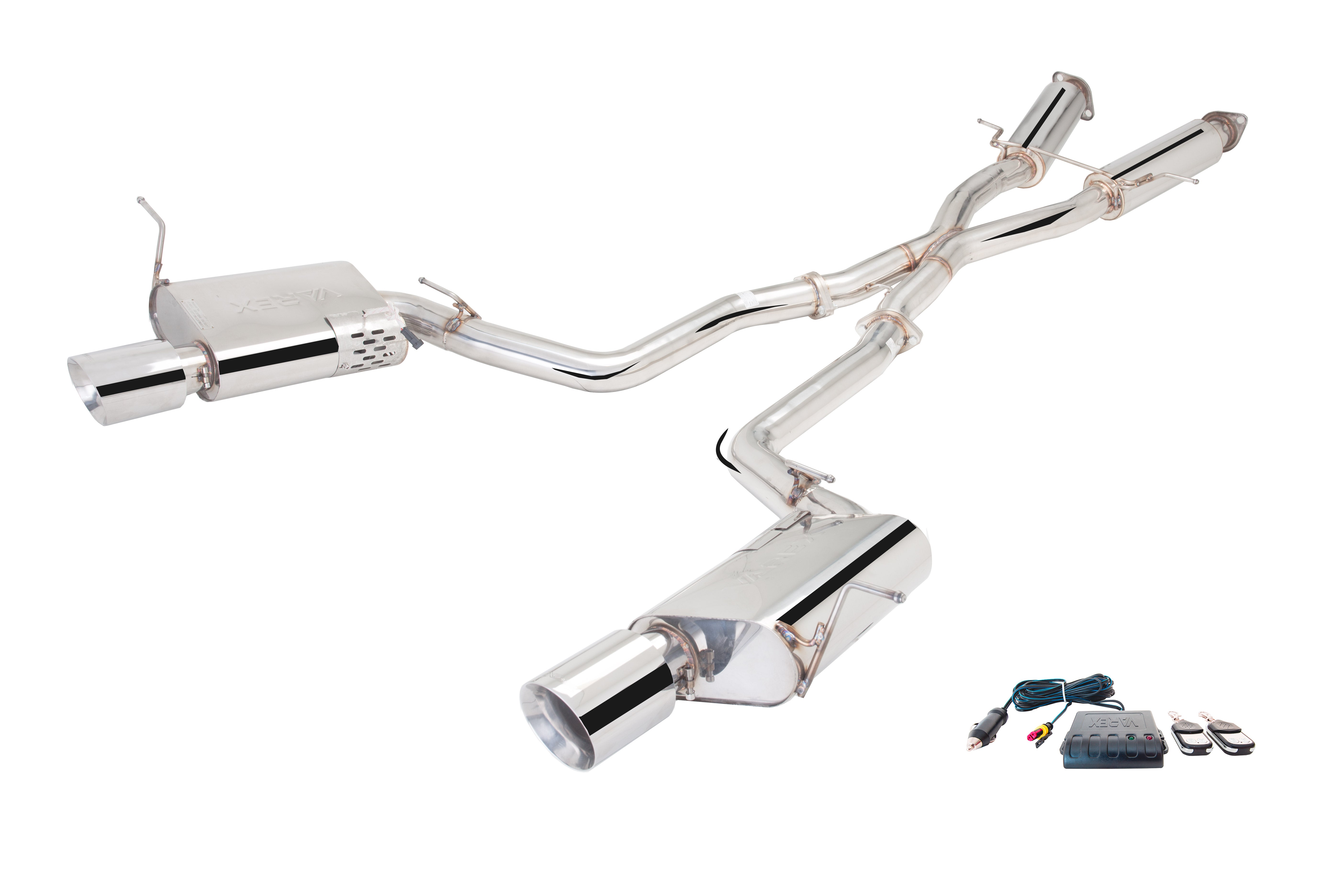 XFORCE 2011+ Jeep Grand Cherokee SRT8 Cat Back System Dual Side Varex Mufflers; Exhaust System Kit