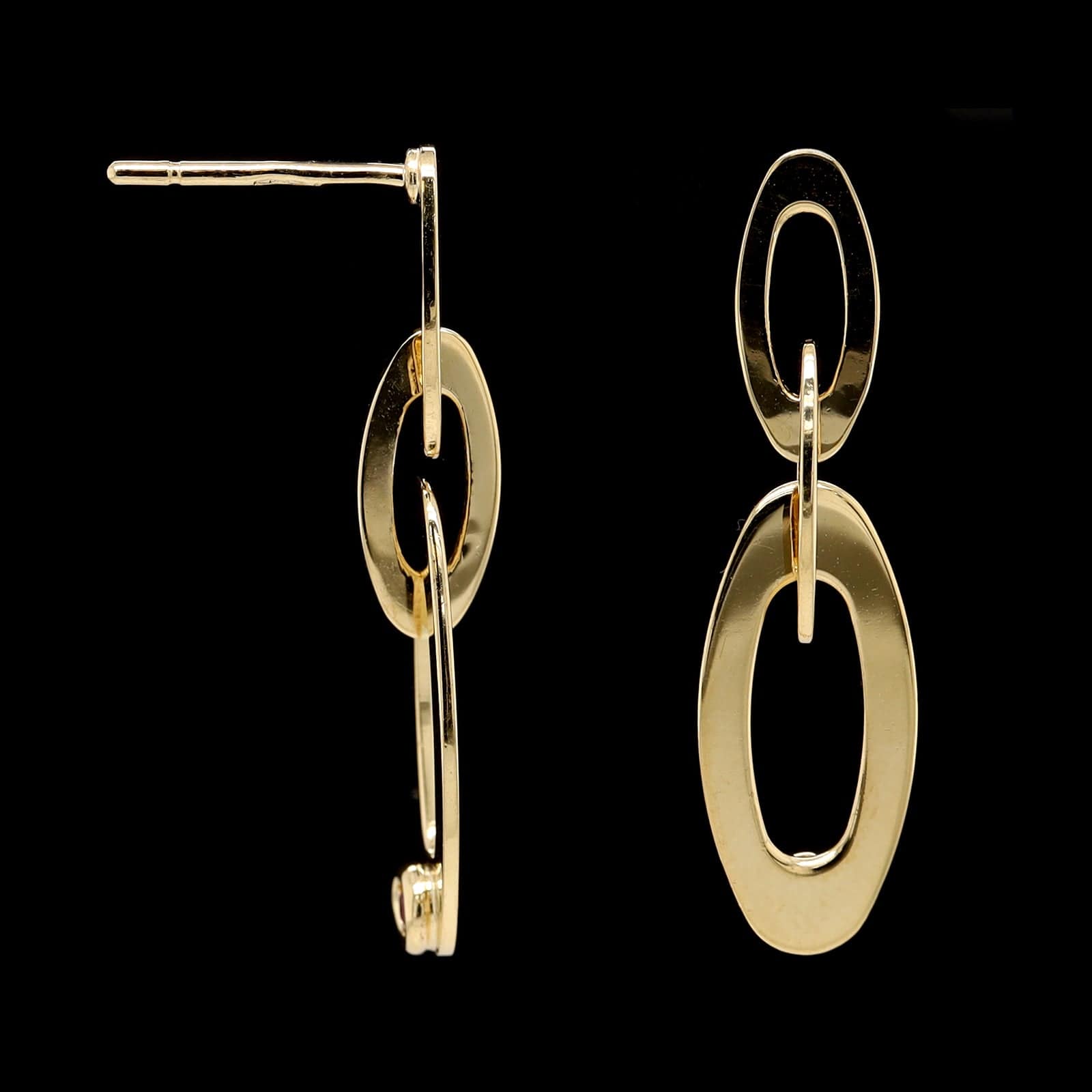 ESTATE ROBERTO COIN Roberto Coin 18K Yellow Gold Estate Chic and Shine Earrings