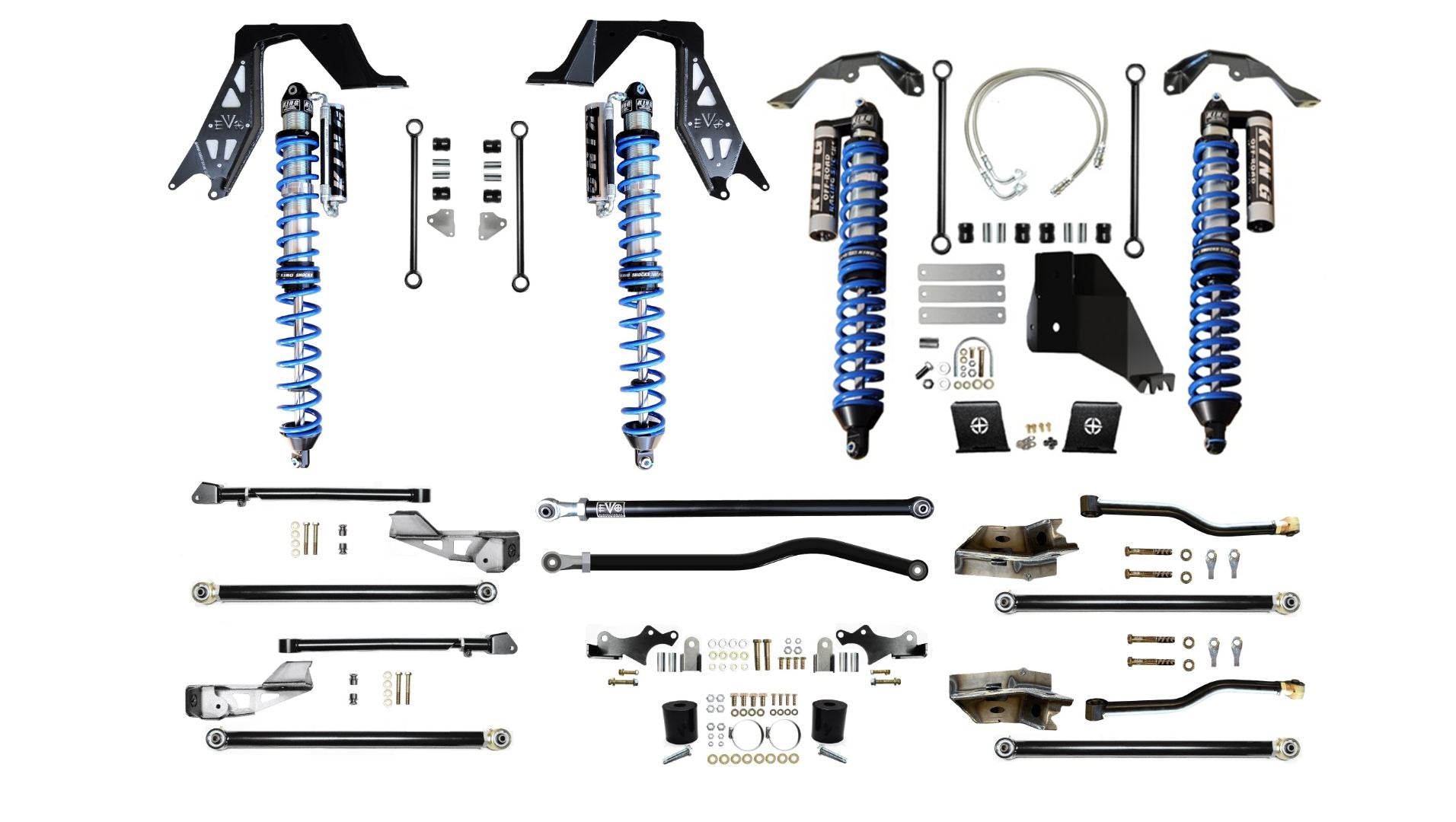 EVO MFG JT (GAS) 2.5 inch King Coilover Long Arm PRO PLUS GLADIATOR