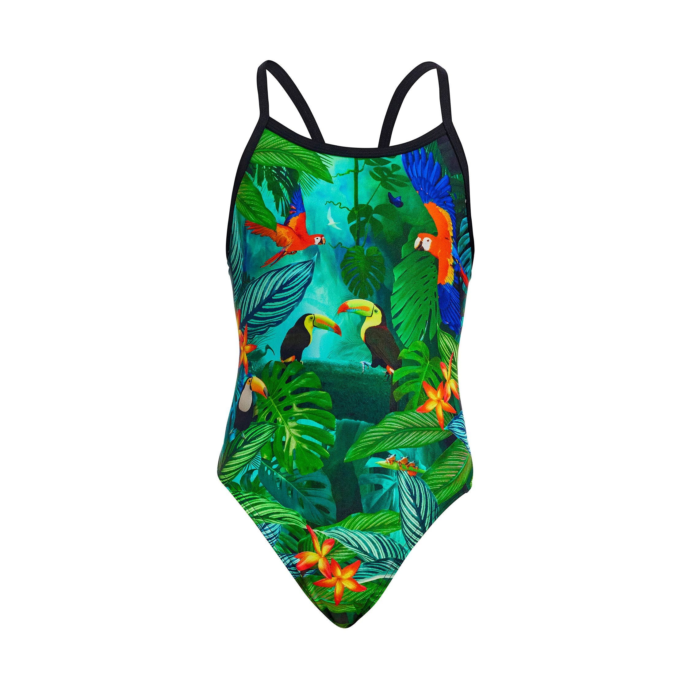 FUNKITA Girls' Single Strap One Piece Lost Forest