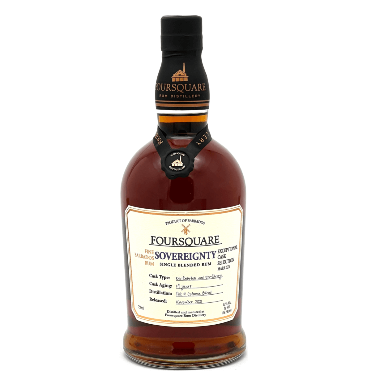 FOURSQUARE DISTILLERY Foursquare Sovereignty 14YR Rum 750ml