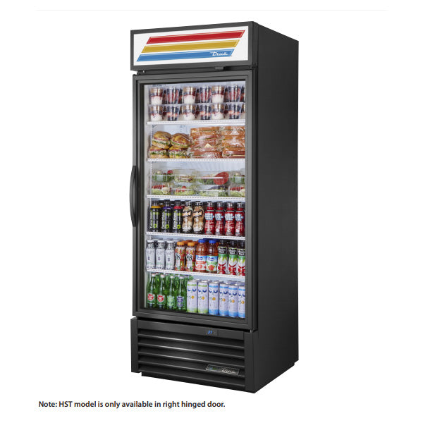 True GDM 26 HST HC TSL01 30" Glass Swing Door Refrigerated Merchandiser with Health Safety Timer