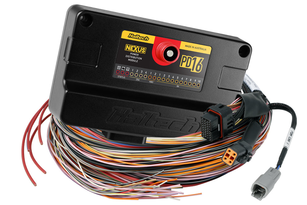 HALTECH ENGINE MANAGEMENT SYSTEMS Haltech PD16 Power Distribution Module + Flying Lead Harness (5m)