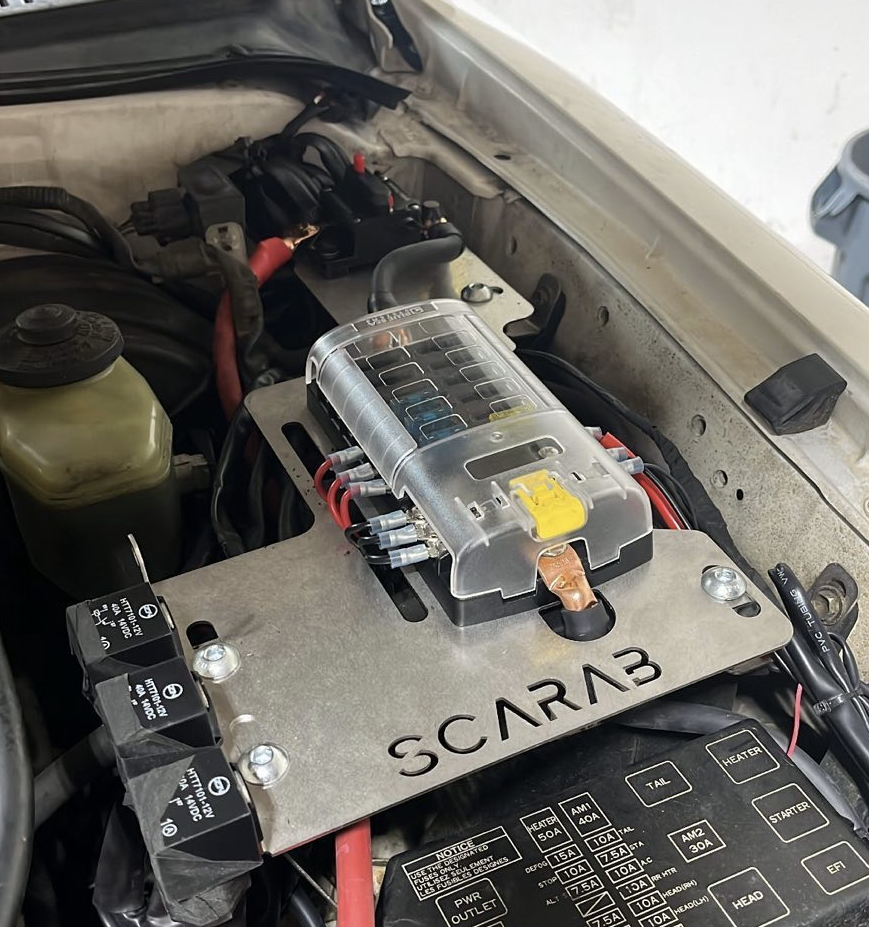 SCARAB OFFROAD 1995 2004 1st Gen Tacoma Engine Bay Modular Fuse Panel Kit