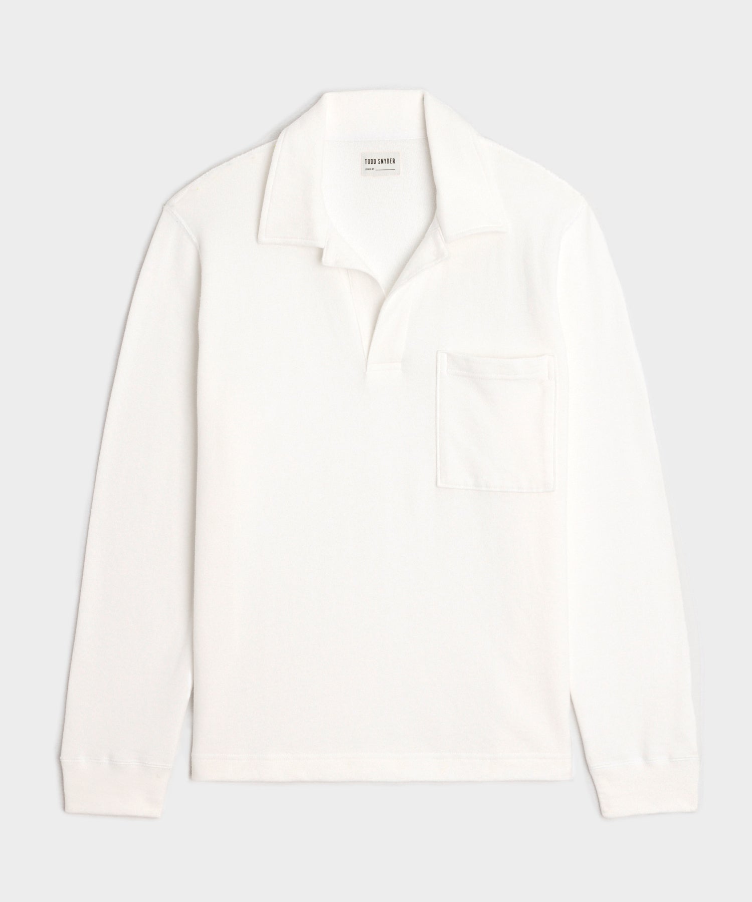 TODD SNYDER Relaxed Lightweight Terry Cloth Montauk Polo