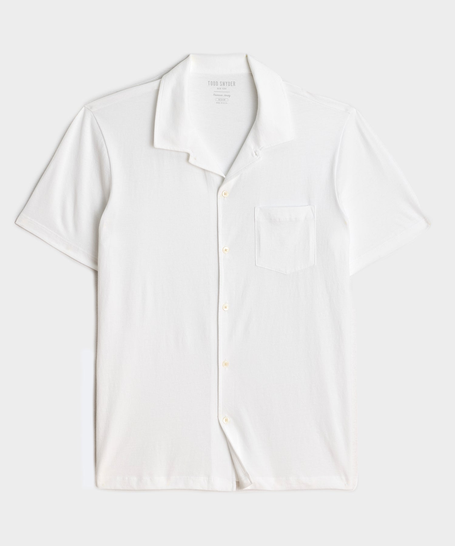 TODD SNYDER Made in L.A. Jersey Full Placket Polo