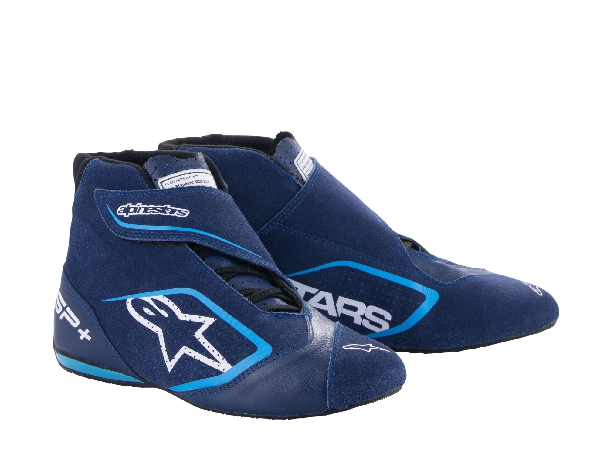 ALPINESTARS 2710723_7179_6 Racing shoes SP+, FIA 8856 2018, ultramarine blue/light blue, Size 38