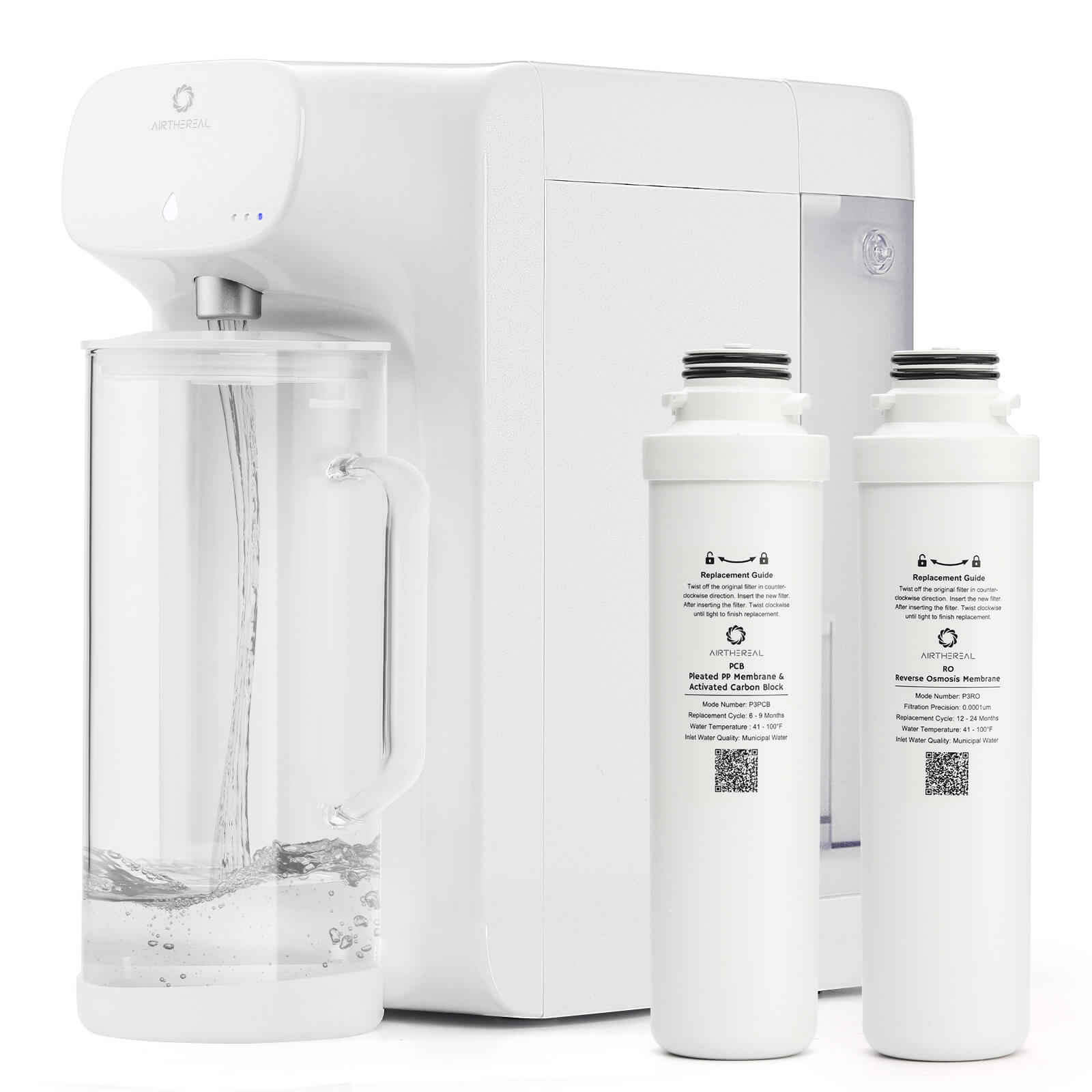 AIRTHEREAL Pristine Lite3 RO Countertop Instant Filtered Water Dispenser