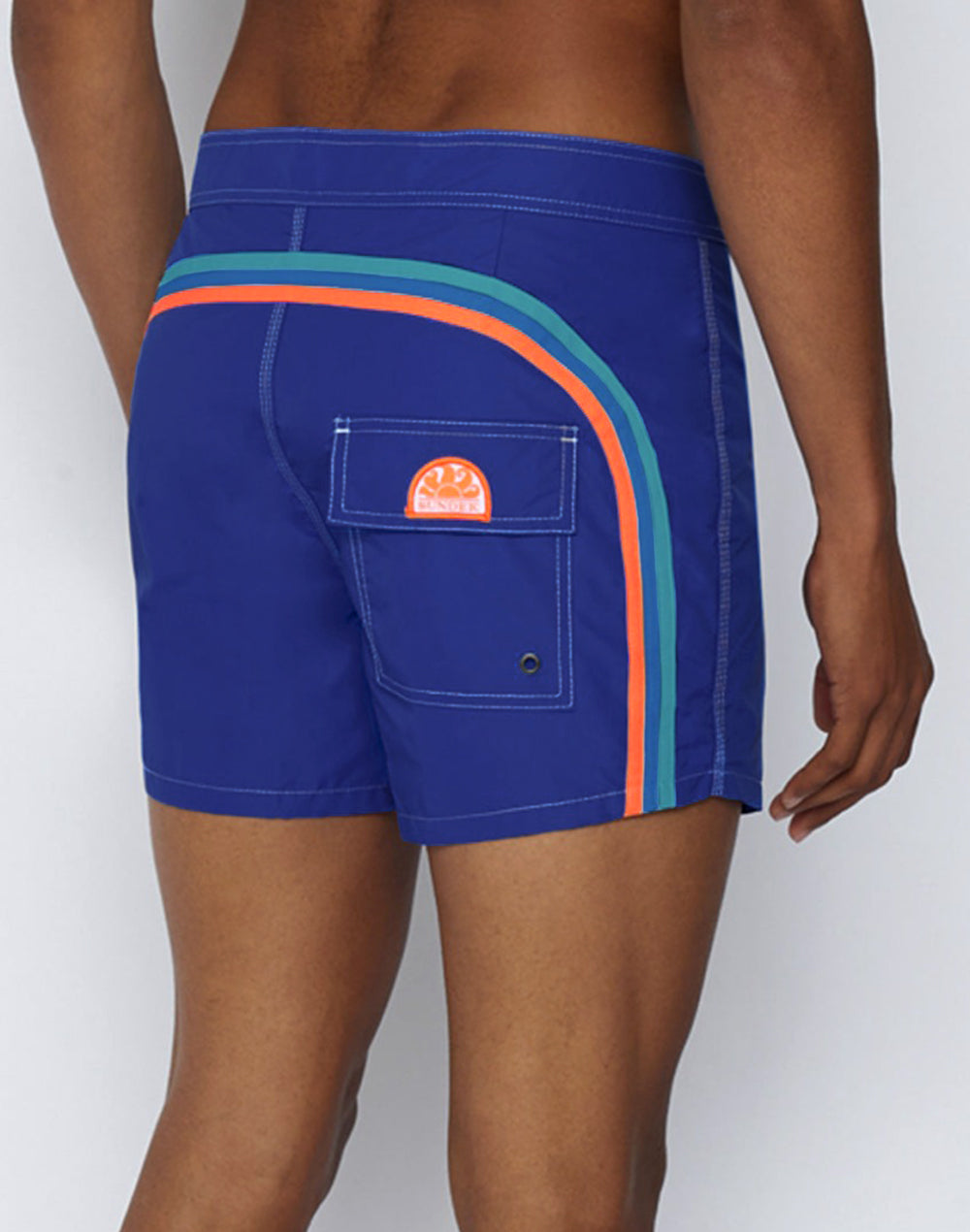SUNDEK ICONIC TAFFETA FIXED WAIST SHORT SWIMSHORTS