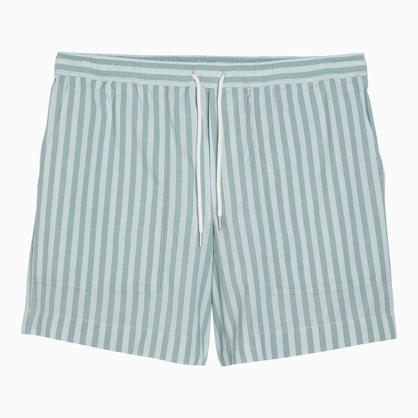 MAISON KITSUNE Maison kitsuné pantalones cortos de algodón rayado