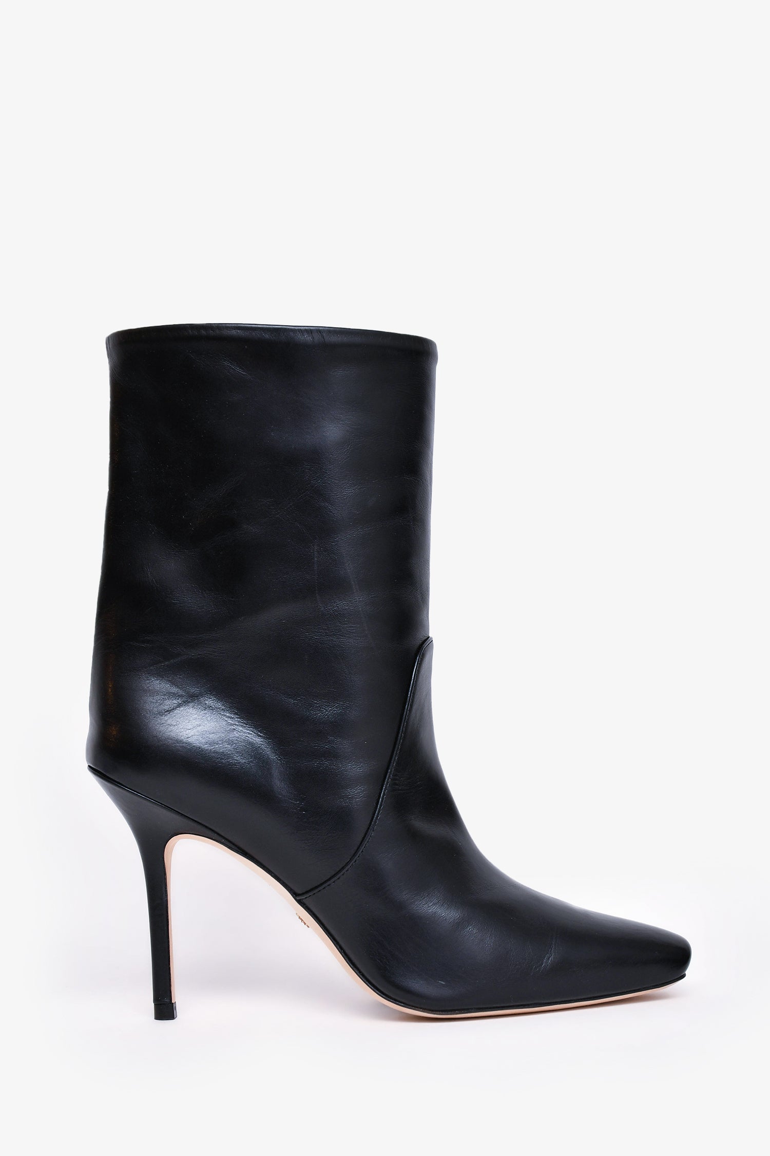 Stuart Weitzman Black Leather Pointed Toe Boots Size 9