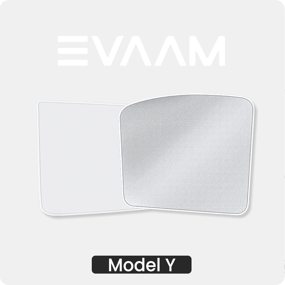 EVAAM® 2 in 1 Ice Silk Material Magnetic Glass Roof Sun Shade for Tesla Model Y