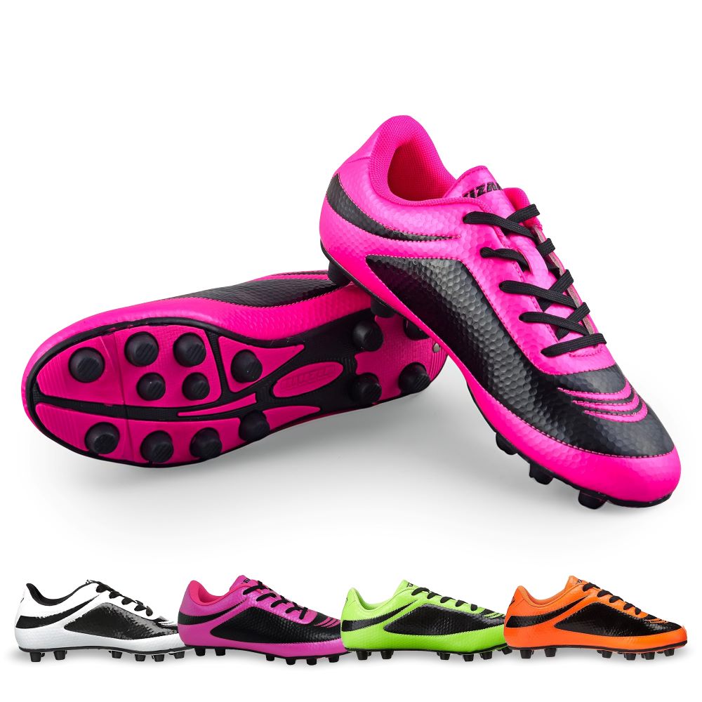 VIZARI SPORTS Infinity Firm Ground Soccer Shoes  Pink/Black