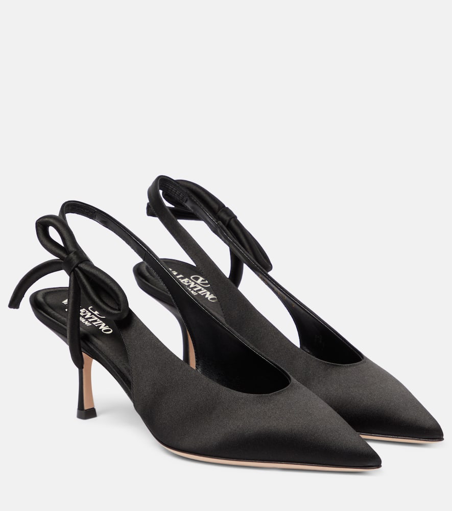 Valentino Garavani Nite Out 70 satin slingback pumps