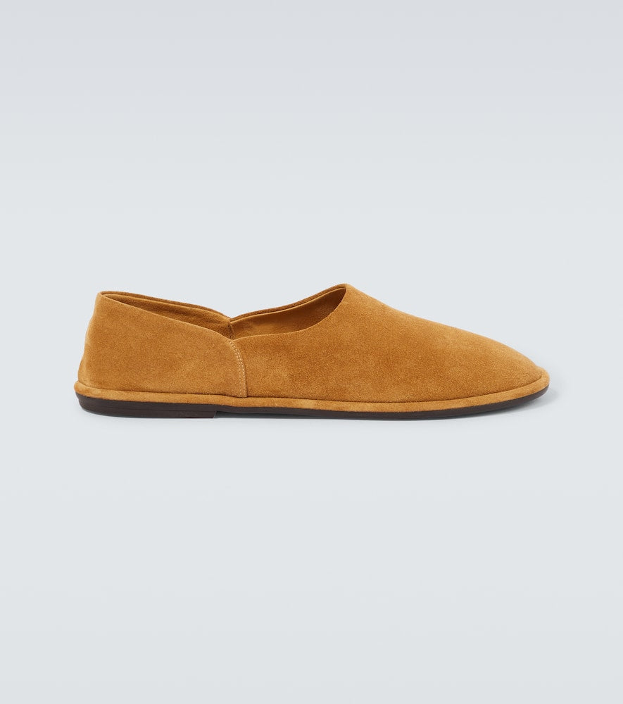 The Row Canal suede slip on shoes