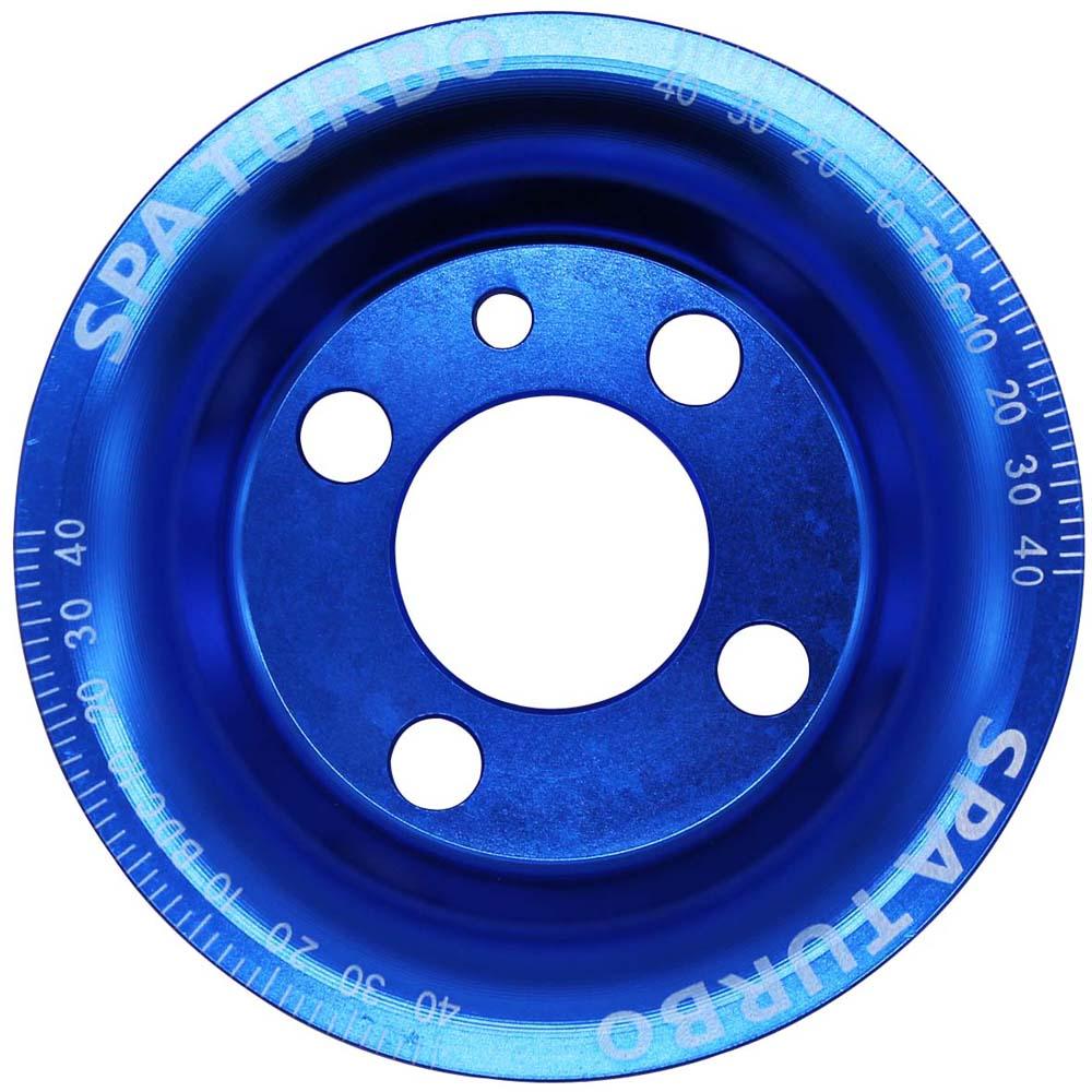 SPA TURBO USA VW syncro Audi 80 90 100 4000 rabbit 1.8 8v underdrive Pulley   BLUE