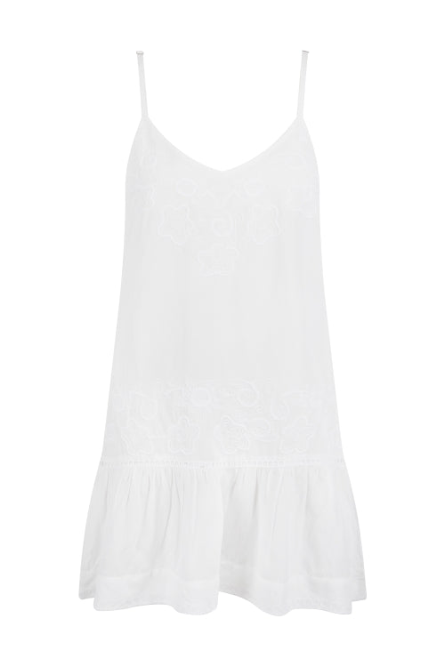 Pranella Cruz Dress Cover Up   White
