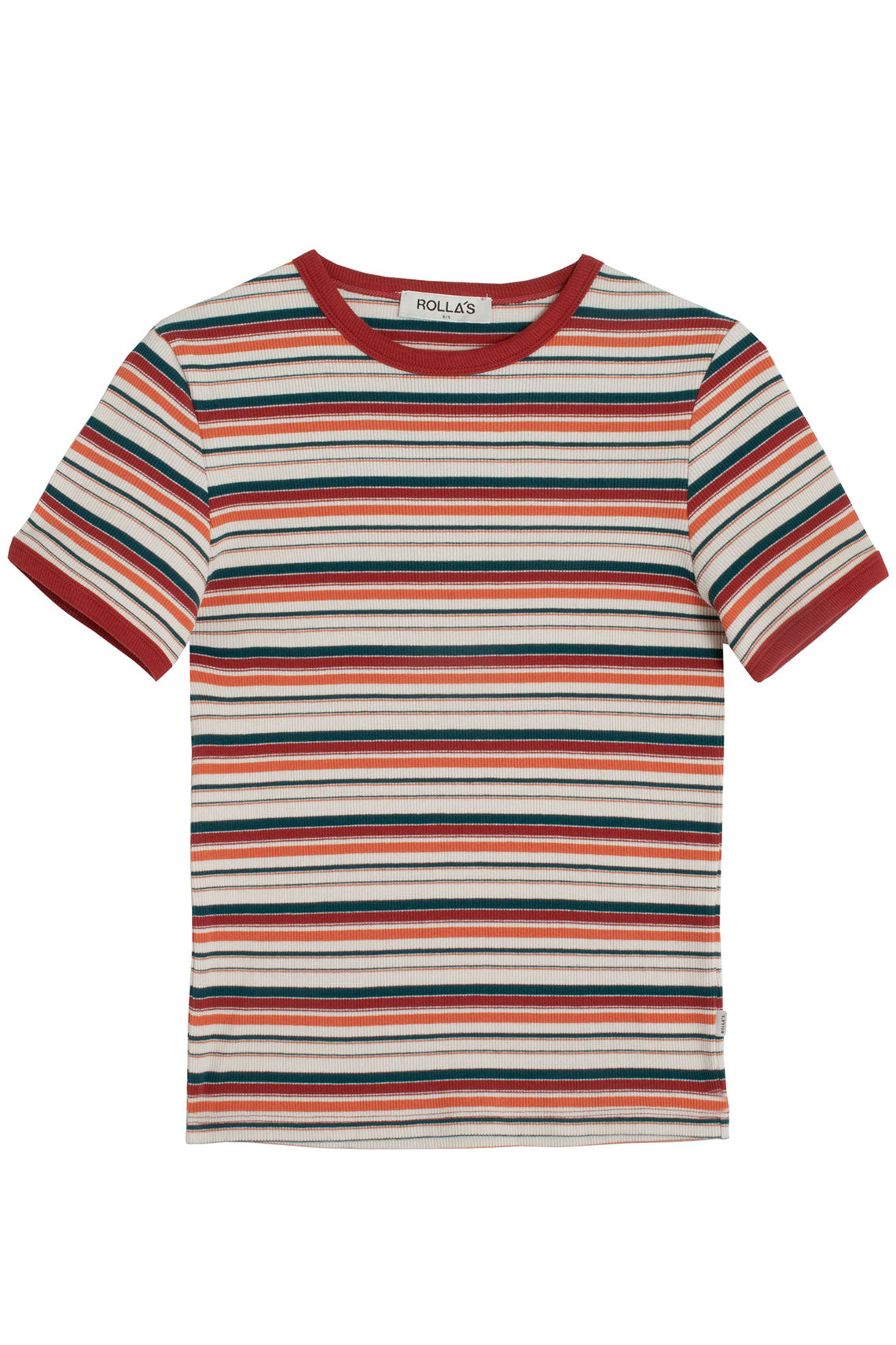 ROLLAS Brick Stripe Baby Rib Tee