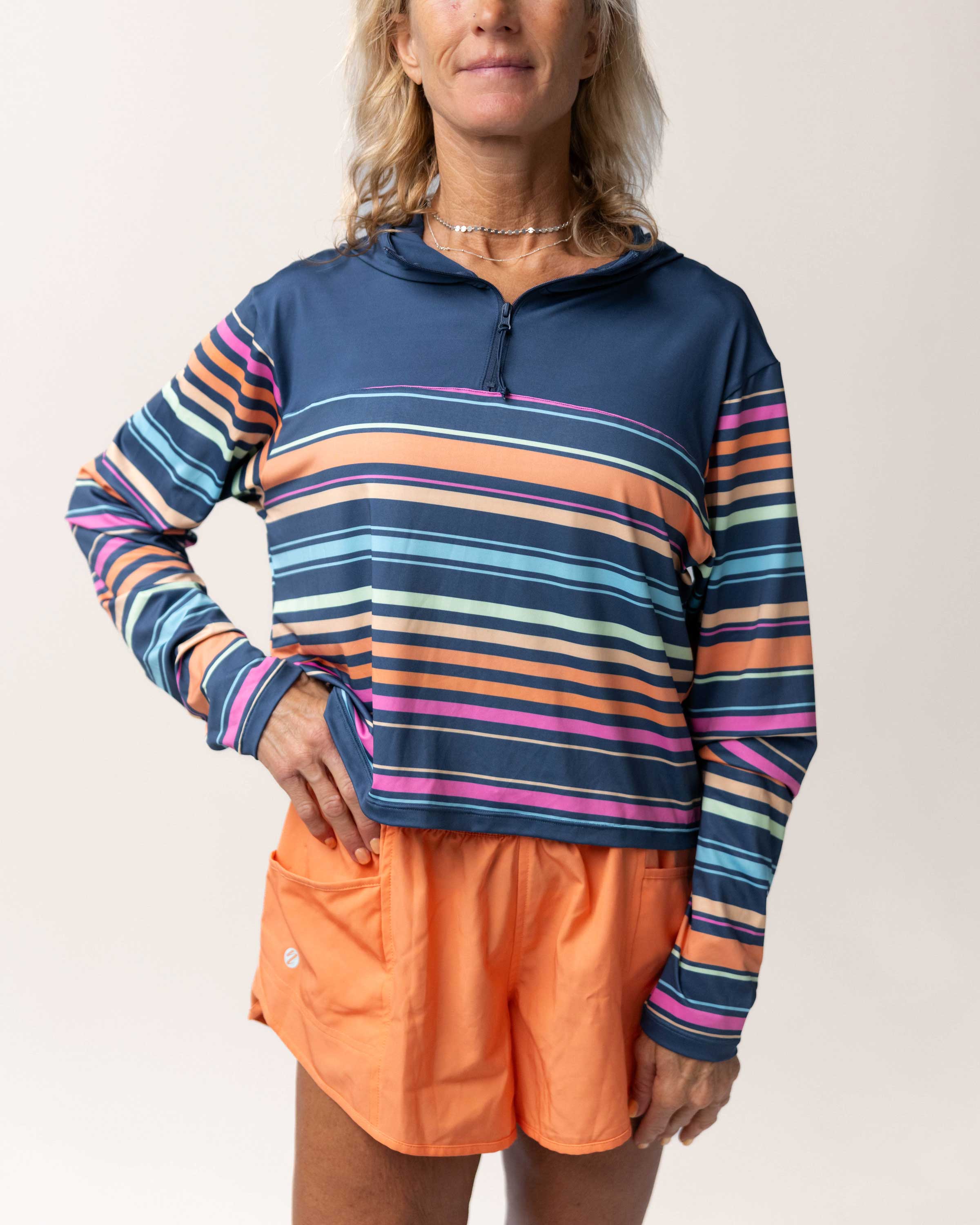 NANI SWIMWEAR Tevy Quarter Zip Sunshade