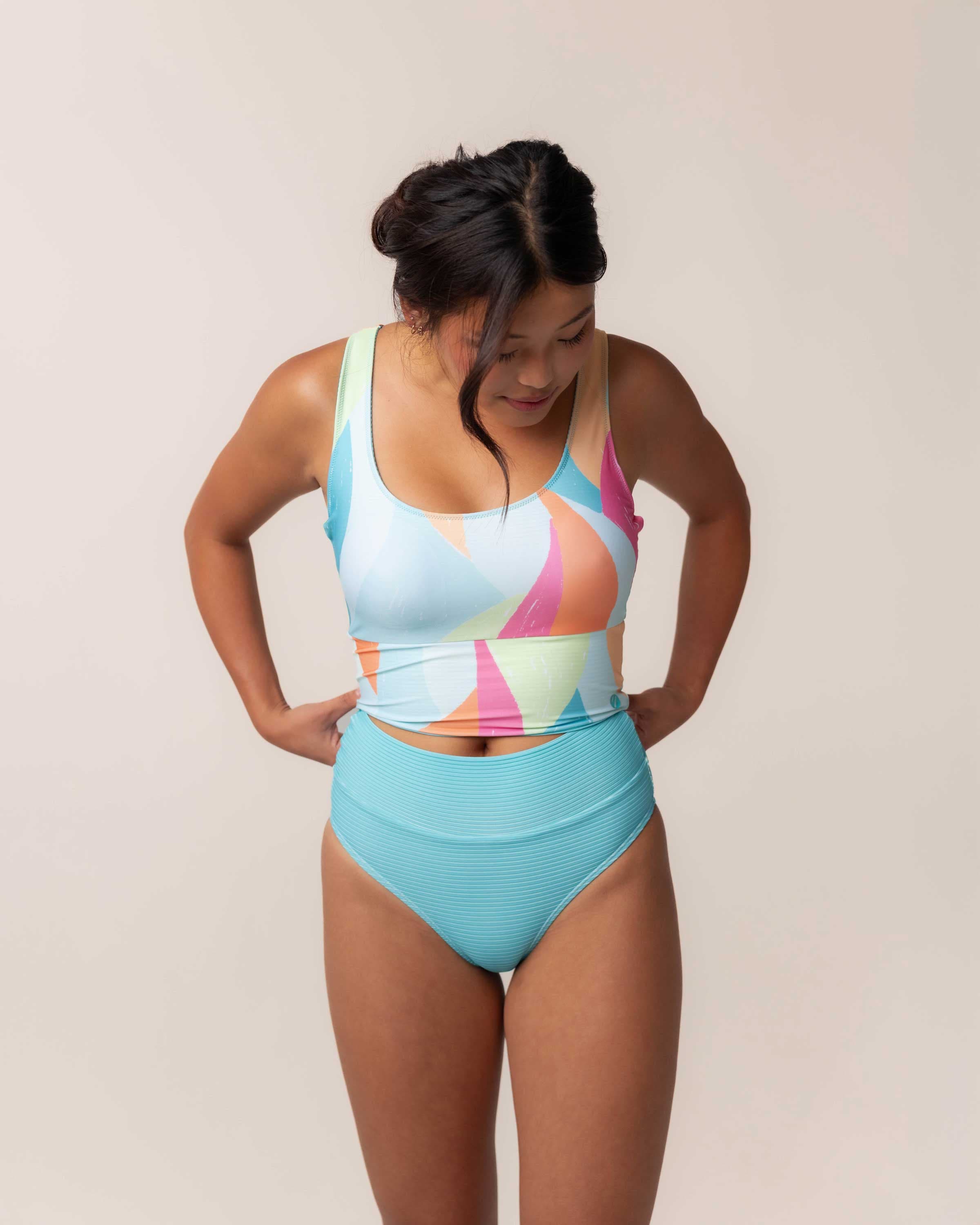ST088_4WayReversibleMidkini_Crest3 NANI SWIMWEAR Crest 4 Way Reversible Midkini