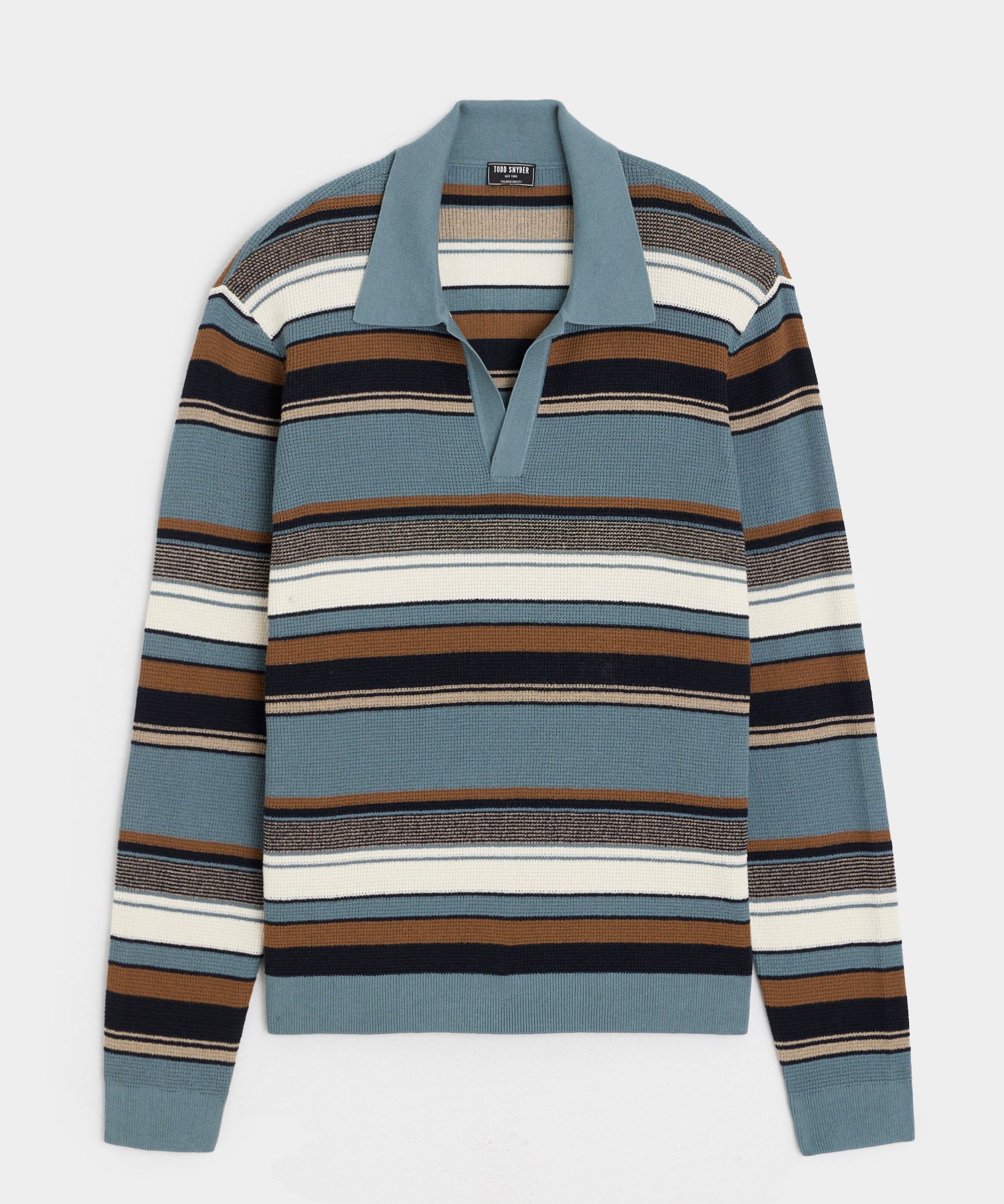 TODD SNYDER Relaxed Silk Cotton Montauk Sweater Polo