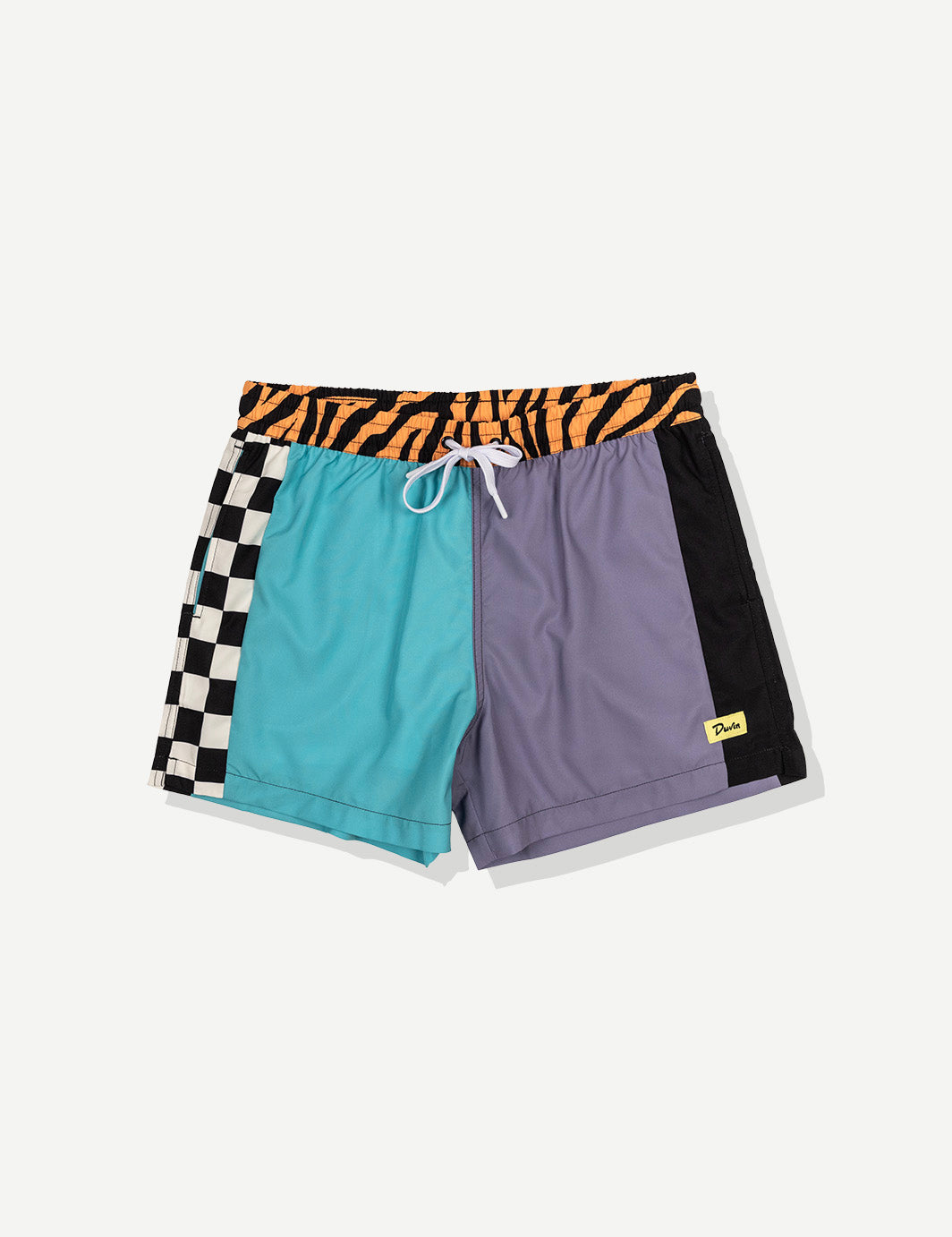 DUVIN DESIGN CO. Zebra Waist Swim Short