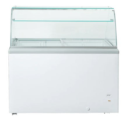New Air NIF 60 DC   60" Ice Cream Dipping Cabinet   10 Tubs